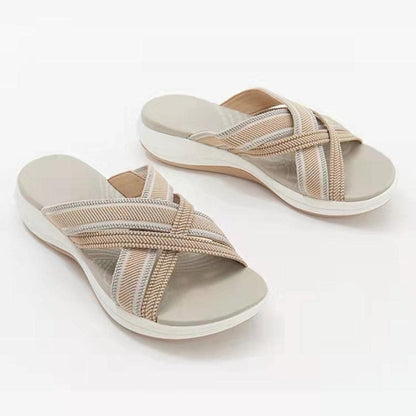 Aerynna™ | Sandales Croisées Orthopédiques Confort