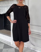 Marzena | Elegancka sukienka z okrągłym dekoltem