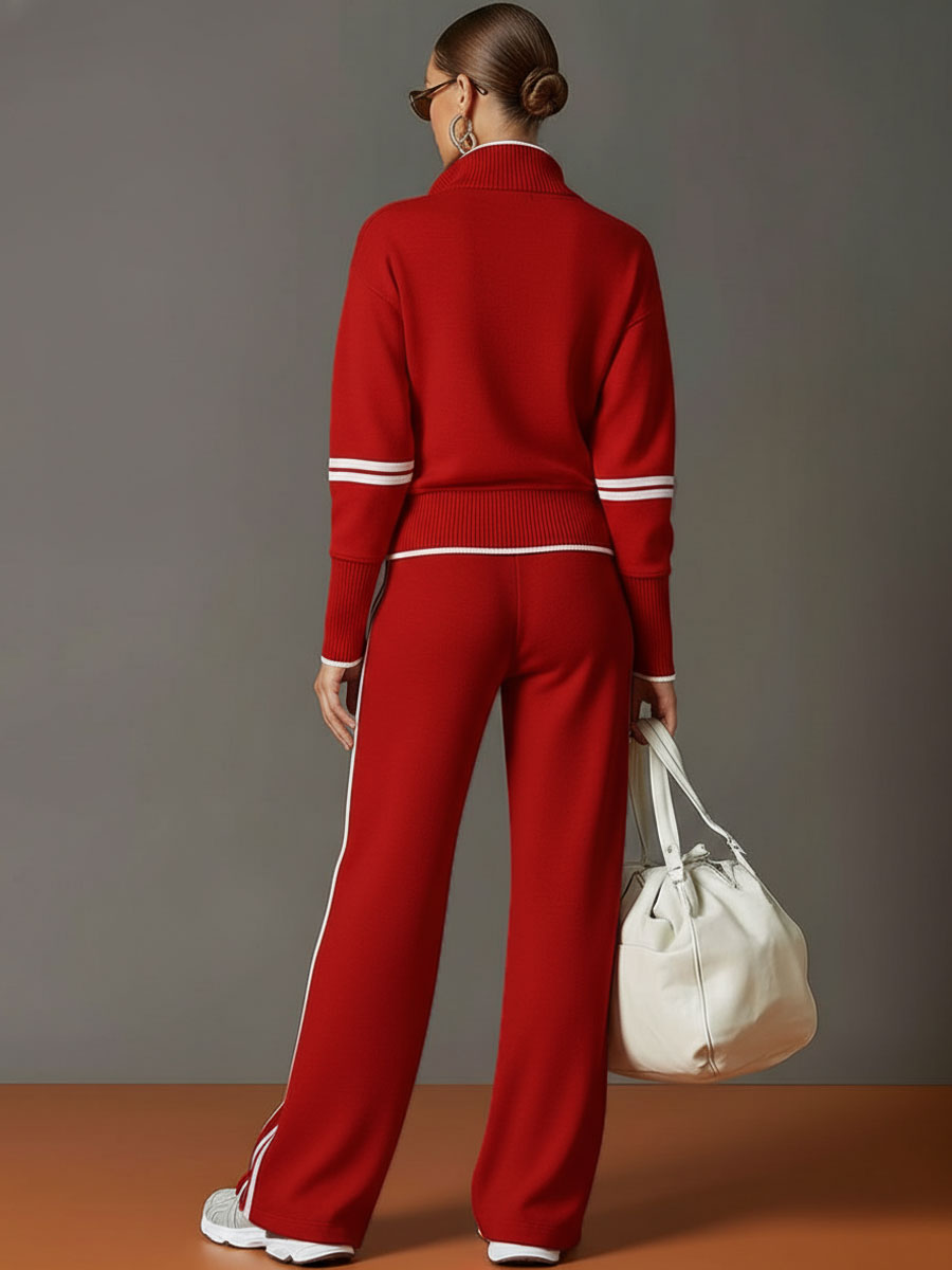 Marietta – Chemisier et pantalon à jambes larges