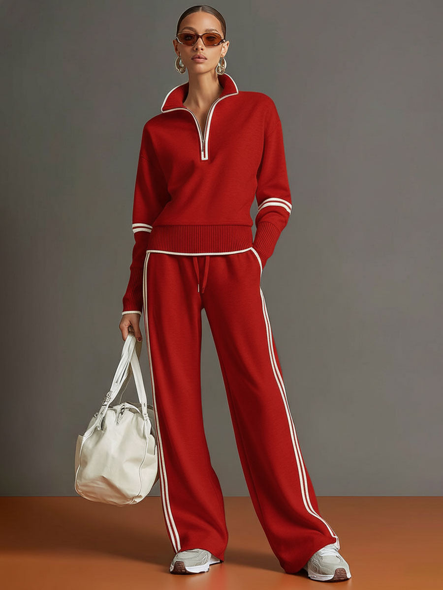Marietta – Chemisier et pantalon à jambes larges