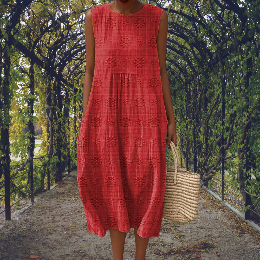 Kira | Robe élégante sans manches avec poches