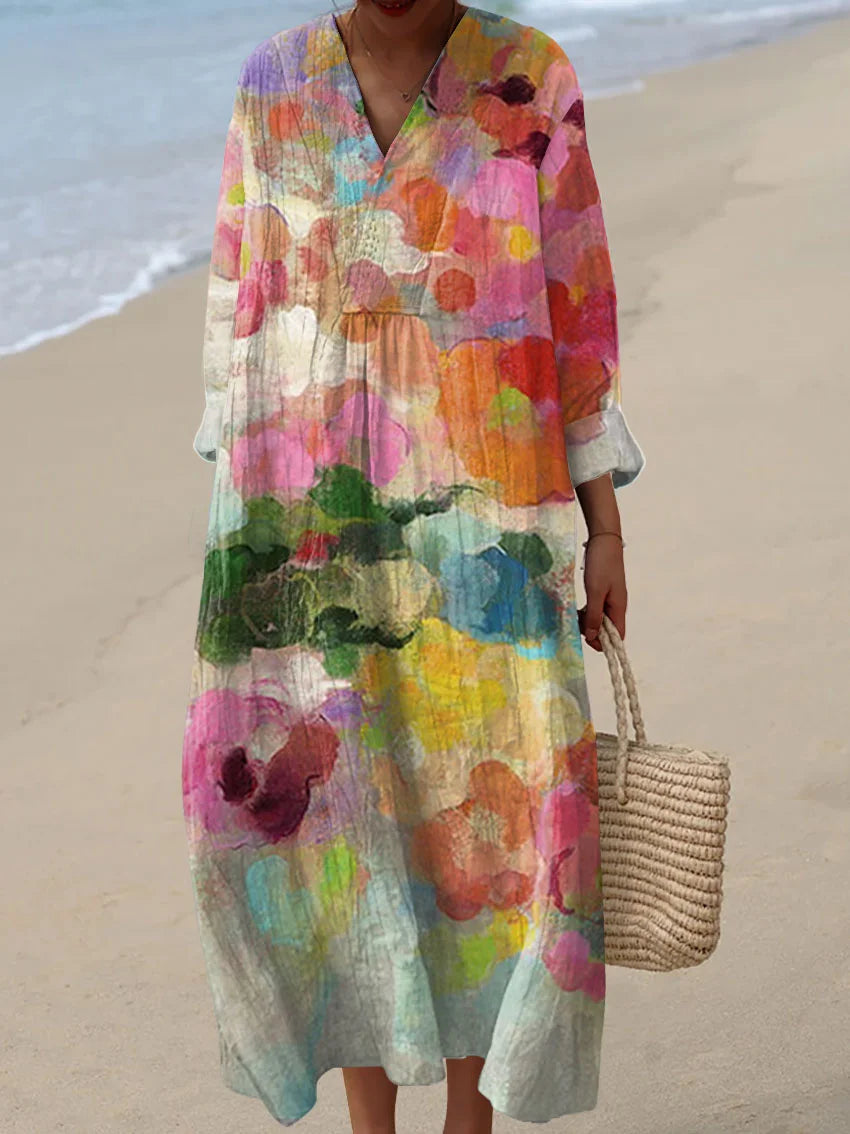 Isabella | Vestido Maxi Floral Versátil