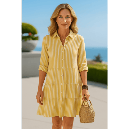 Rosalie™ | Coastal Breeze Striped Dress