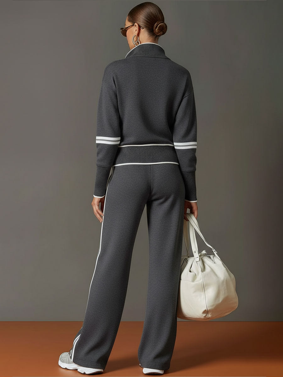 Marietta – Chemisier et pantalon à jambes larges