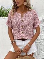 Zeylia™ | Chic Floral Print Blouse