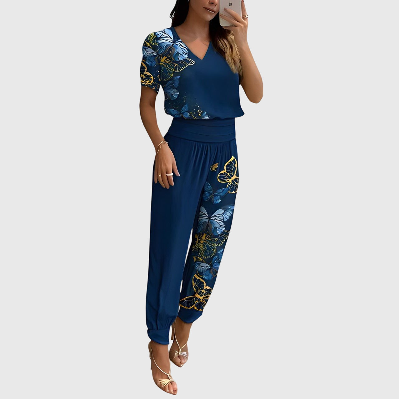 Jennifer™ | Ensemble de blouse et pantalon tendance
