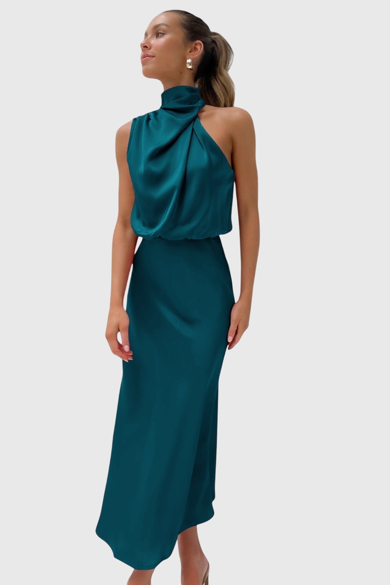 Ava™ | Glamorous Satin Halter Robe