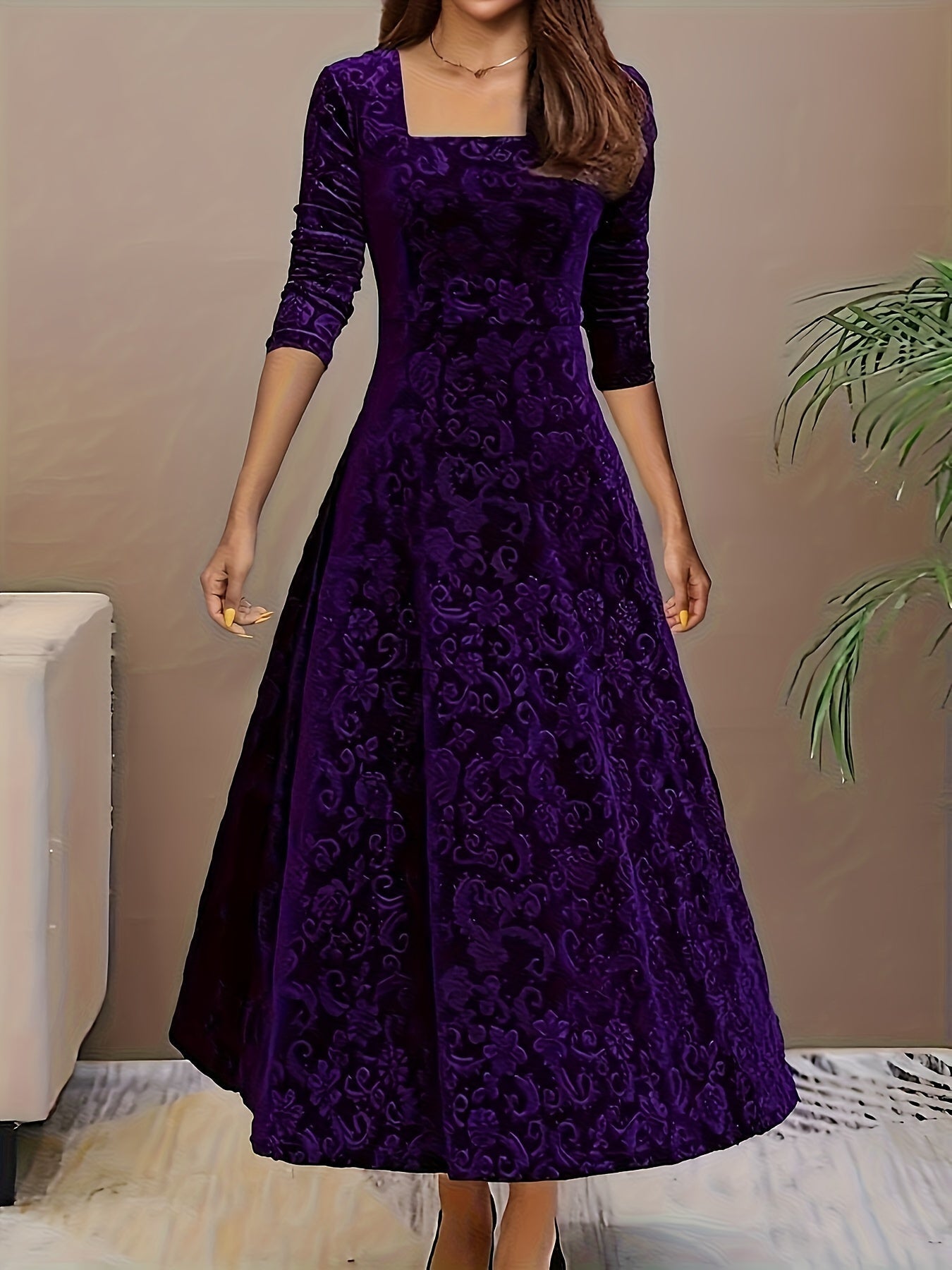 Robe en Velours Élegante Nicola™