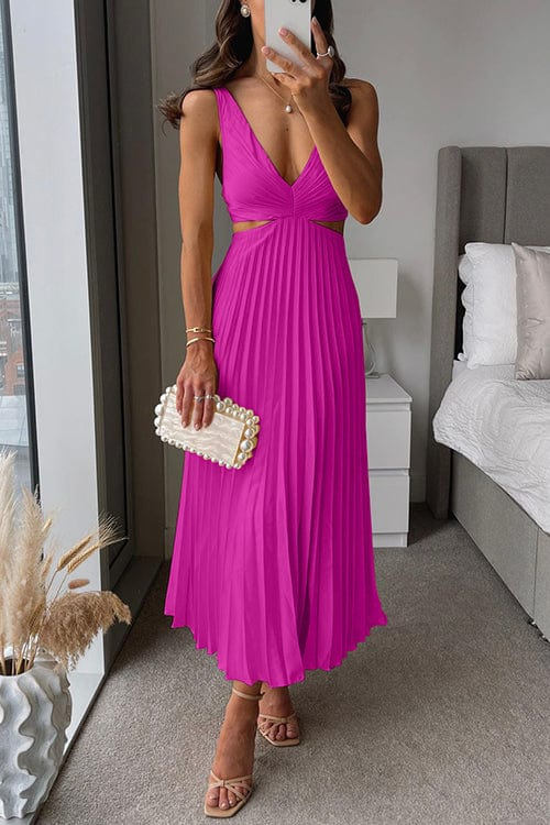 Sabine | Pleated Dress with Tailored Cut