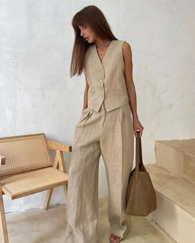 Grace | Effortless Two-Piece Vest & Pants Set