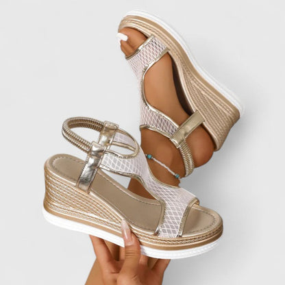 Jessica | Sandales Orthopédiques à Talon Compensé