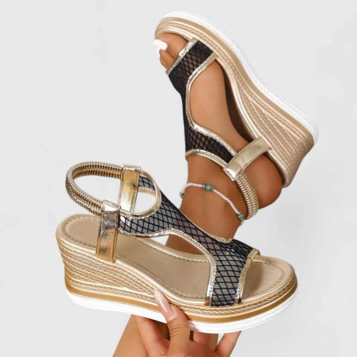 Jessica | Sandales Orthopédiques à Talon Compensé