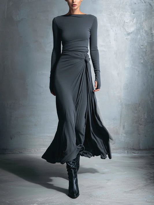 Naiara ❘ Maxi dress with side knot