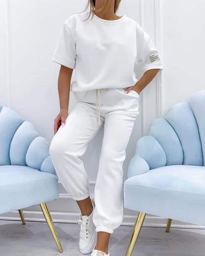 Lenaria™ | Short Sleeve Lounge Set
