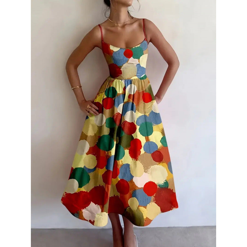 Averleigha | Robe Midi Peinte Joyeuse