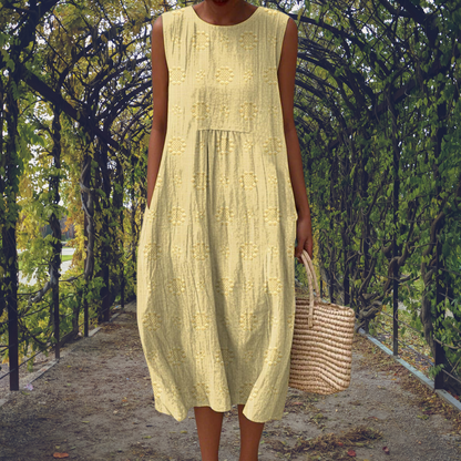 Kira | Robe élégante sans manches avec poches