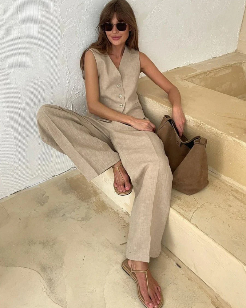 Grace | Effortless Two-Piece Vest & Pants Set
