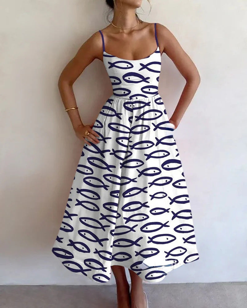 Sablewyn | Robe Midi Croquis Côtier