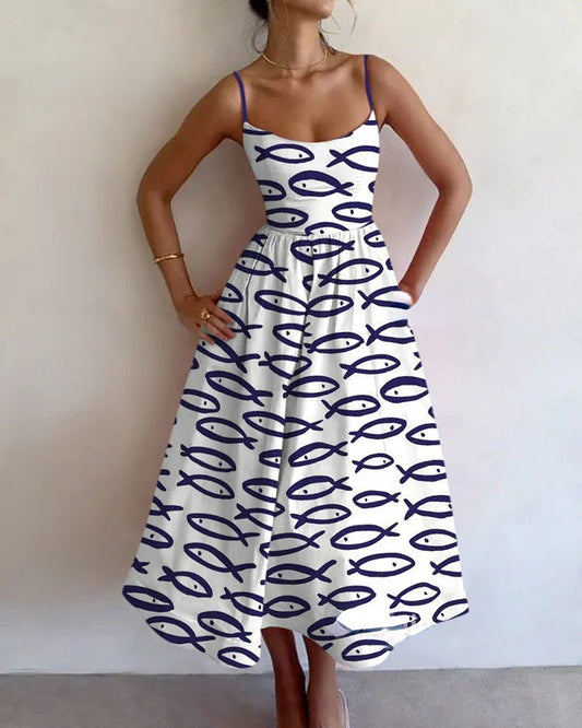 Sablewyn | Robe Midi Croquis Côtier