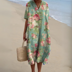 Joandra | Vestido veraniego floral vibrante