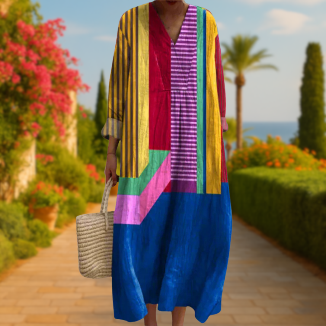 Gabriela™ | Vestido geométrico elegante