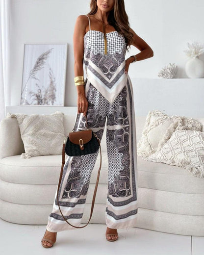 Helen | Ensemble de robe à lacets et pantalon prêt pour les vacances