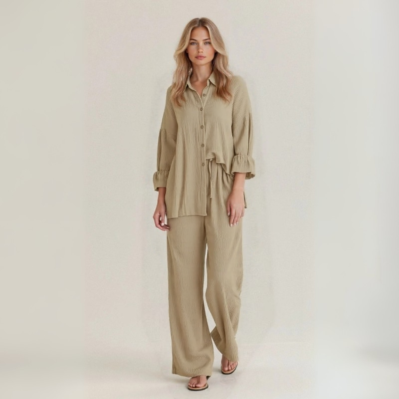LiviaCoast™ | Completo estivo in puro lino naturale