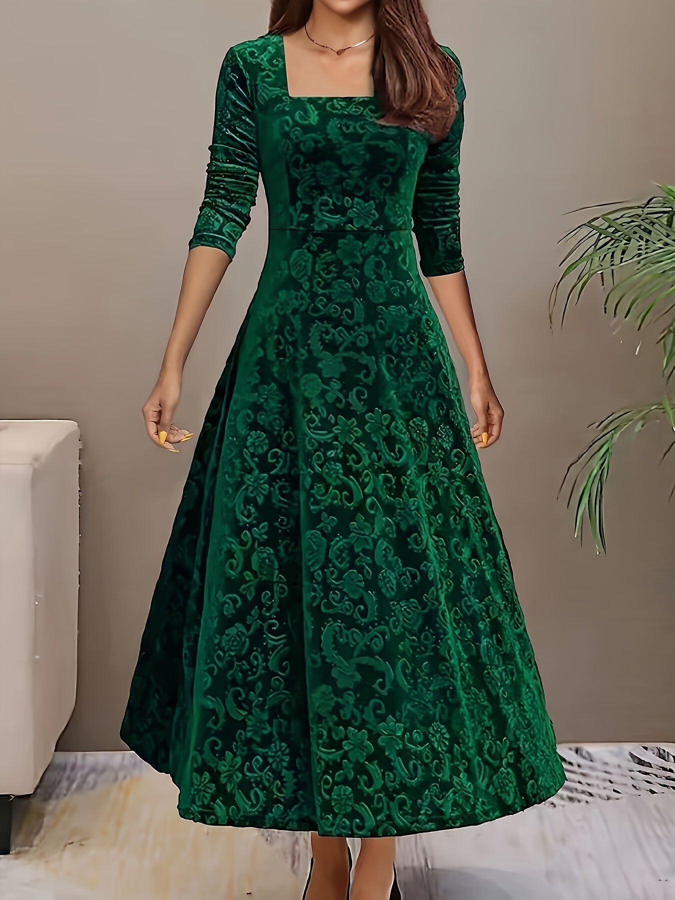 Robe en Velours Élegante Nicola™