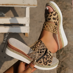 Maddie - Leopard Sandals