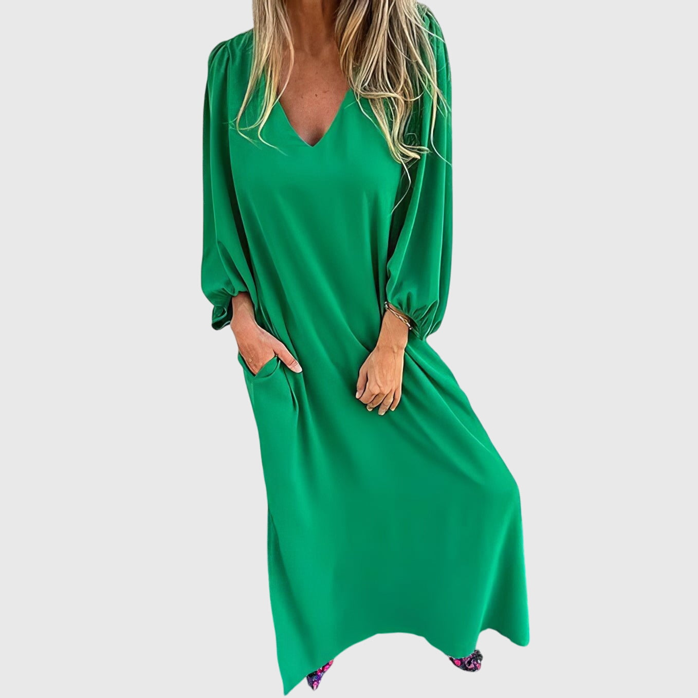 Carol™ - Robe Longue Boho Chic avec Poches