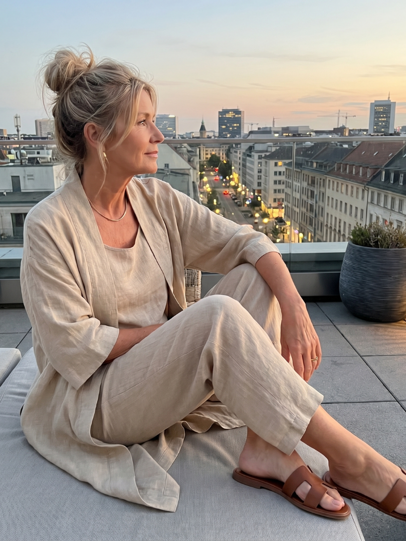 Yael | Ensemble de Haut et Pantalon Décontracté en Trois Pièces