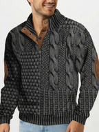 Miłosz™ | Zimowy sweter z zapinanym kołnierzem