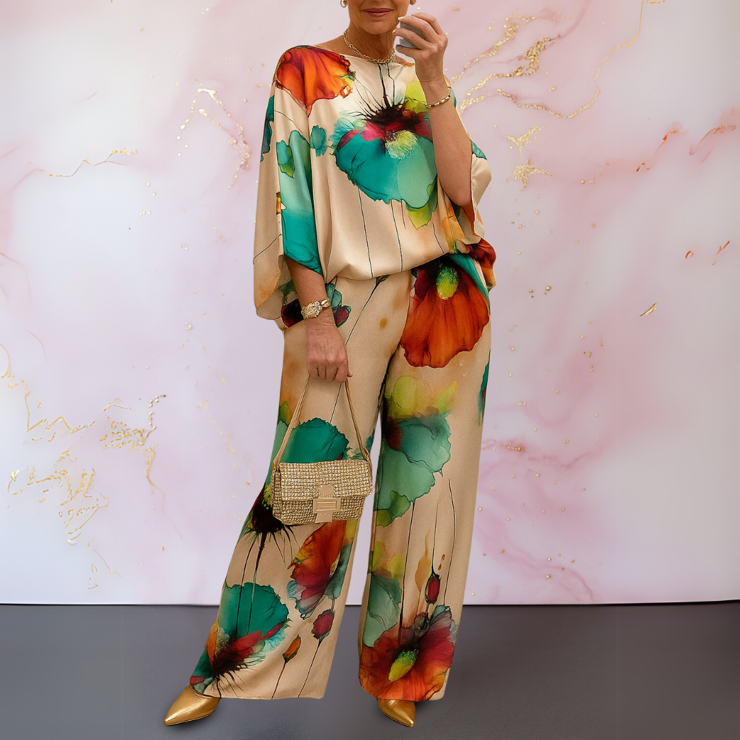 Maelora™ | Ensemble deux pièces en satin pour femme
