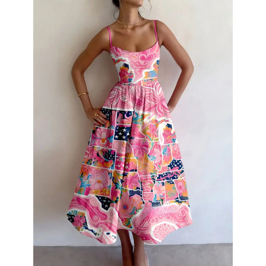 Rosavelle | Robe Midi Jardin de Fleurs