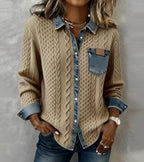 Juliane | Knitted Denim Sweater