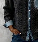 Juliane | Knitted Denim Sweater