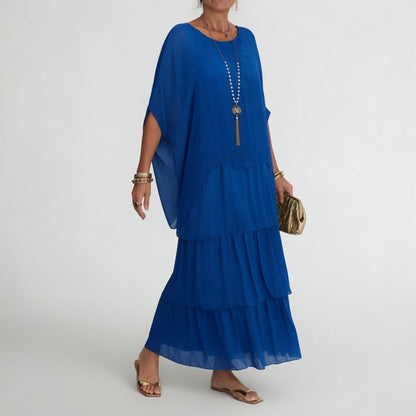 Charlotte™ — Flowing Maxi Dress with Bohemian Ruffles