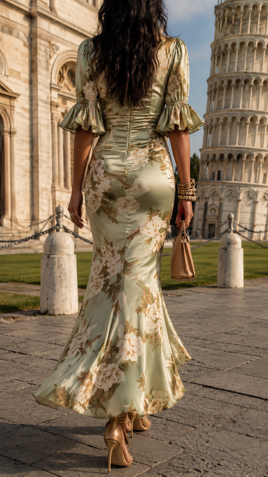 Bellis – Robe Maxi Imprimée Florale Élégante de Pisa