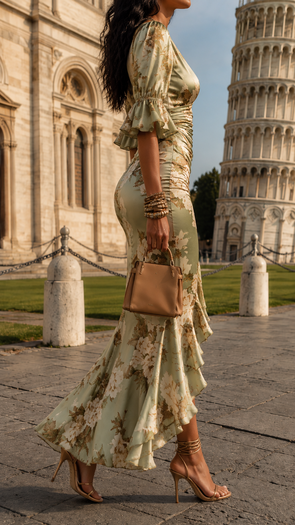 Bellis – Robe Maxi Imprimée Florale Élégante de Pisa