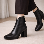 Camille | Stylowe Botki Damskie Na Stabilnym Obcasie