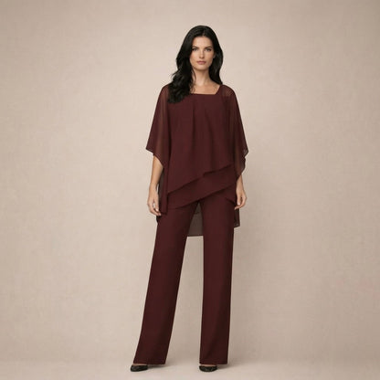Clara | Ensemble Élégant avec Blouse à Niveaux