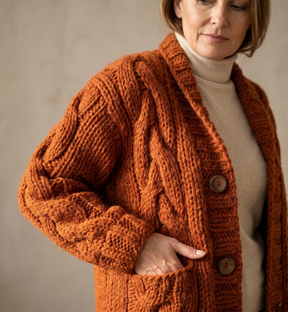 KARINA - MANTEAU ÉLÉGANT ET COSY AVEC COUVERTURE DU VENTRE