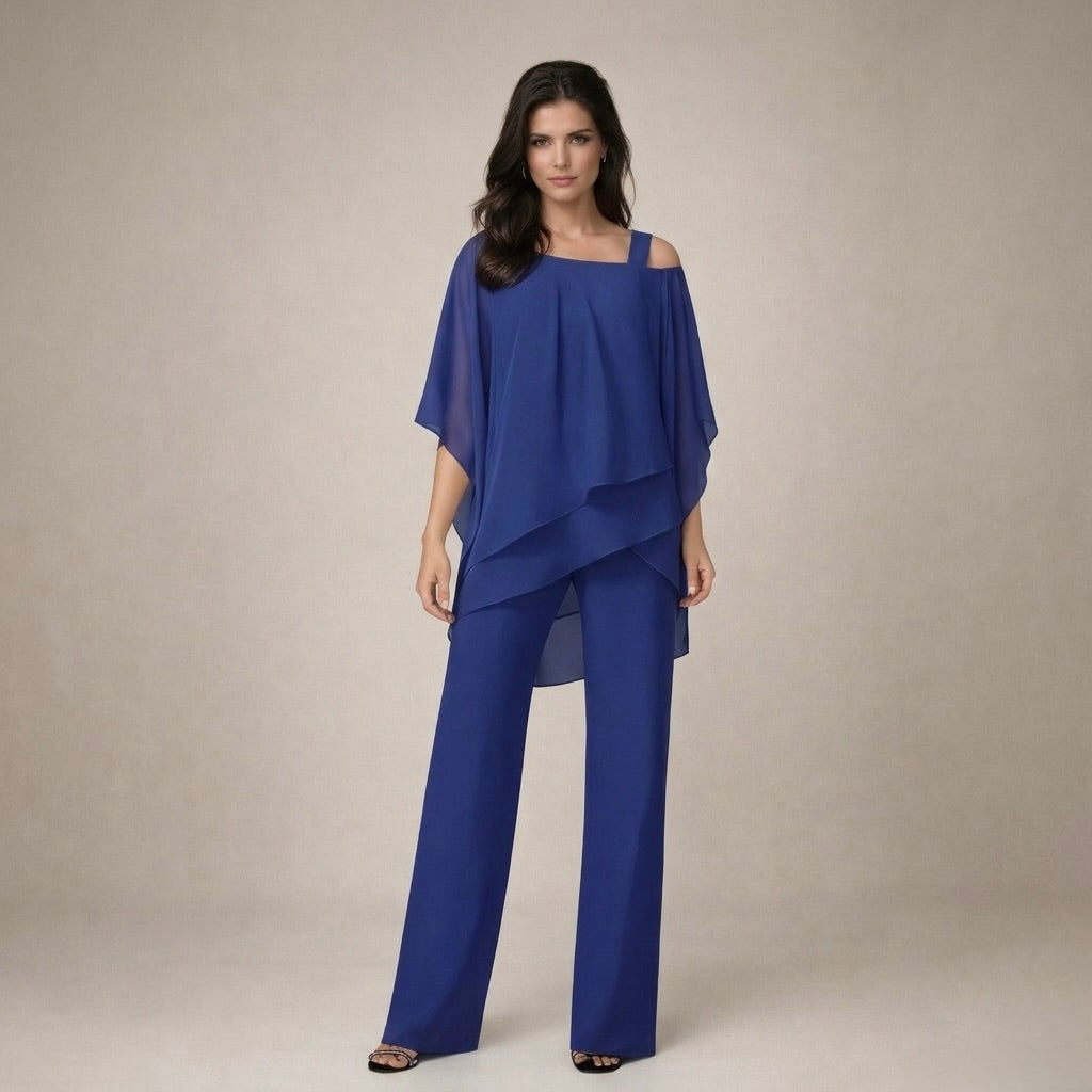 Clara | Ensemble Élégant avec Blouse à Niveaux