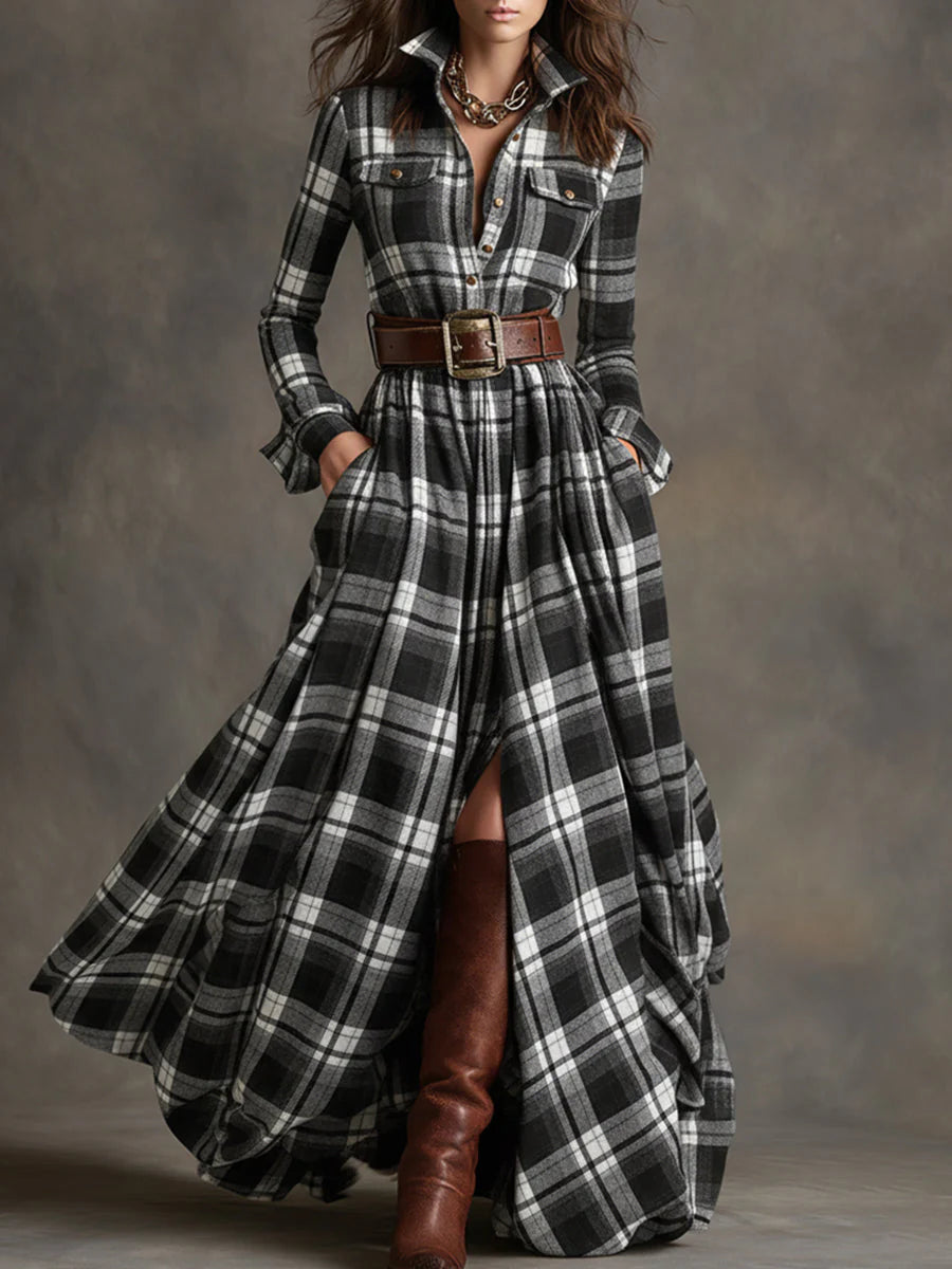 Riley™ | Sharp Elegance Shirt Dress