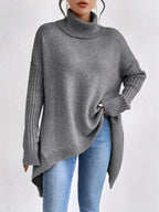 Elowen | Oversized Knit Turtleneck Sweater