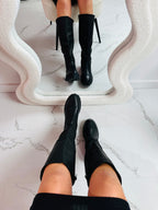 ELARÁ | Czarne wysokie kozaki