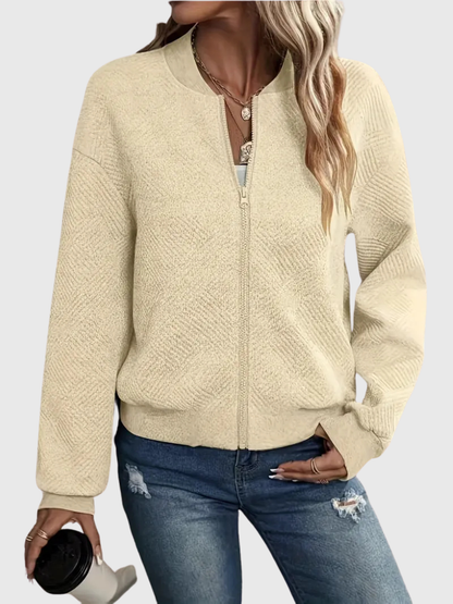 Laurie | Textured Zip Jacket