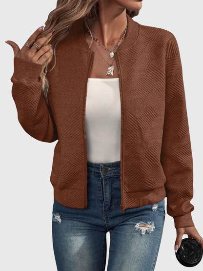 Laurie | Textured Zip Jacket