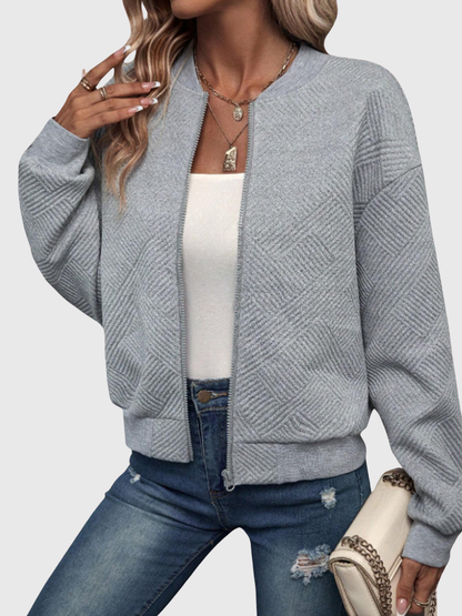 Laurie | Textured Zip Jacket