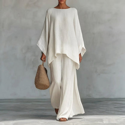 Cristina | Ensemble de Deux Pièces avec manches longues et pantalon large